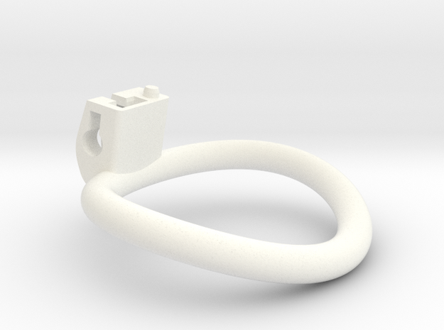 Cherry Keeper Ring - 55x50mm Wide Oval (~52.5mm) in White Processed Versatile Plastic