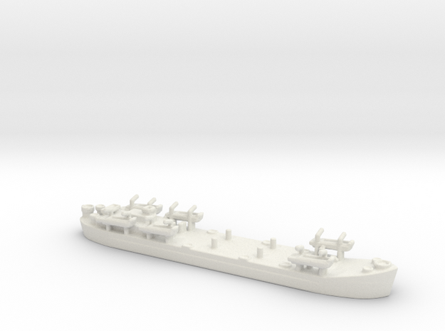 landing ship tank Mk 2 1/1800 6 in White Natural Versatile Plastic