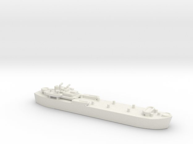 landing ship tank Mk 3 1/1800  1 in White Natural Versatile Plastic