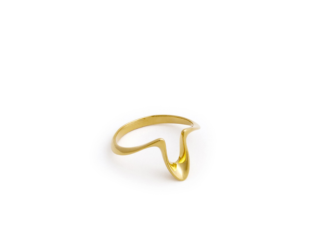 Cadmia Ring in 18k Gold Plated Brass: 6 / 51.5