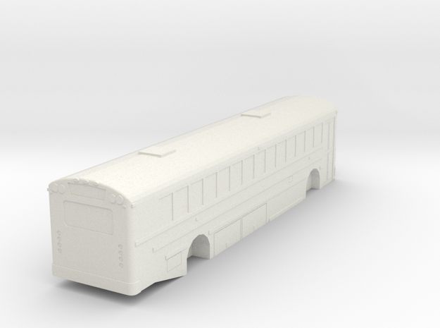 IC RE 300 School Bus 1/53 Scale in White Natural Versatile Plastic