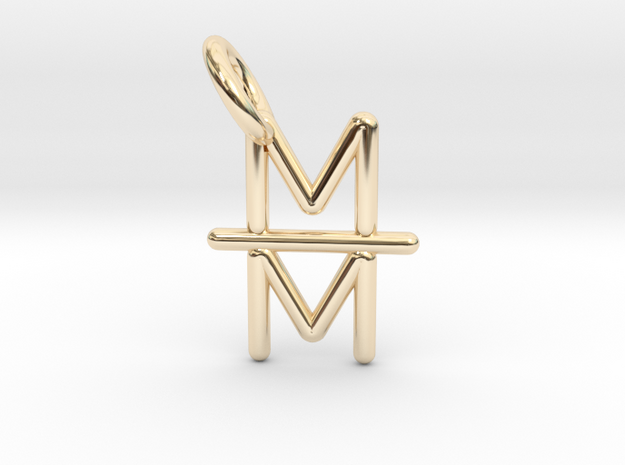 Mind over Matter Pendant in 14K Yellow Gold