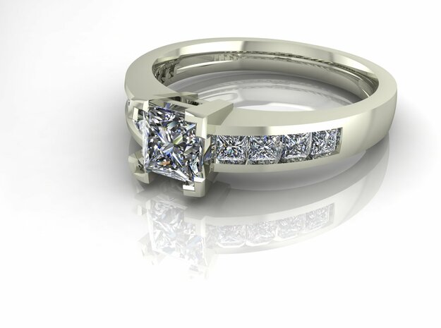 Classic Solitaire 24 NO STONES SUPPLIED in Fine Detail Polished Silver