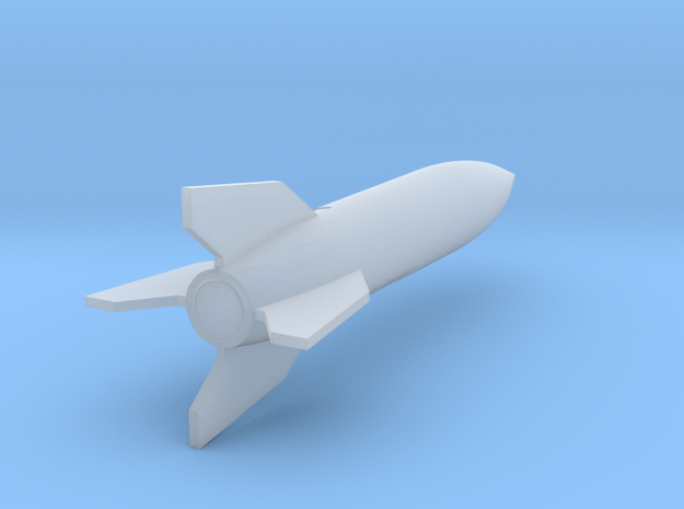 1:100 German Single Stage Ballistic V2 Rocket in Smooth Fine Detail Plastic: 1:100