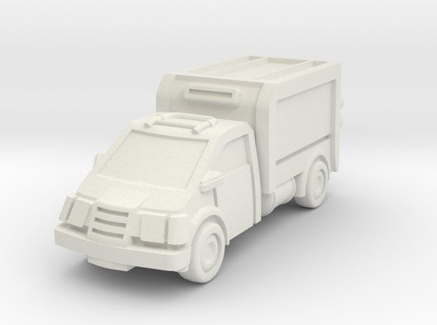 Box Truck in White Natural Versatile Plastic: 15mm
