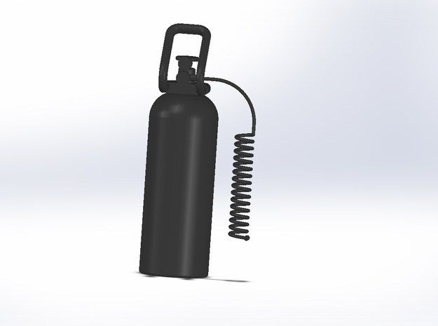 CO2 Tank With Hose in Black Natural Versatile Plastic