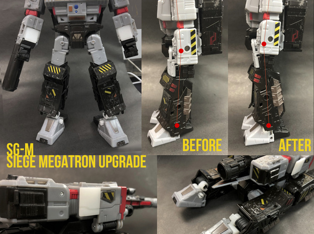 Siege: Meg upgrade kit in Gray PA12