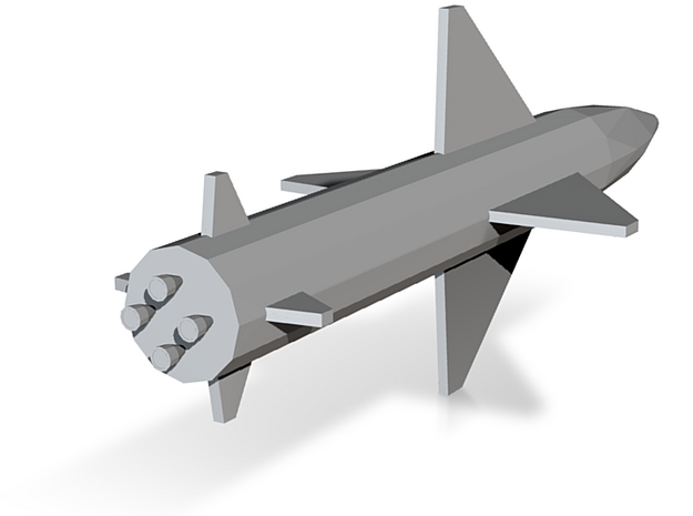 1:72 Miniature Prithvi Missile in Tan Fine Detail Plastic