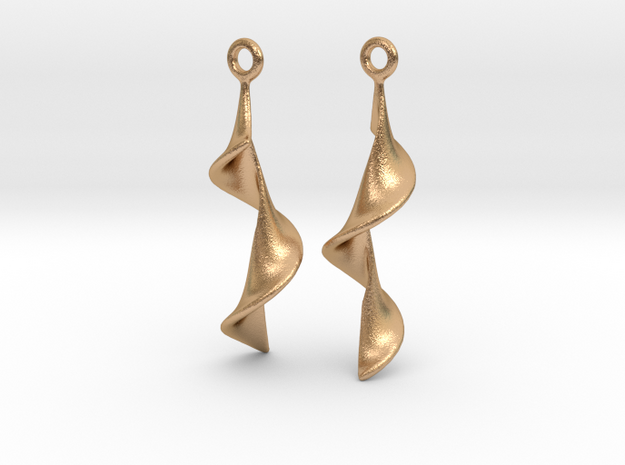 Earrings in Natural Bronze