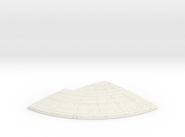 1/1400 Ambassador Concept Right Upper Rear Saucer in White Natural Versatile Plastic