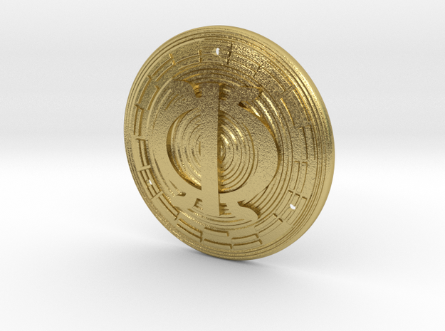 African Talisman for Perseverance in Natural Brass