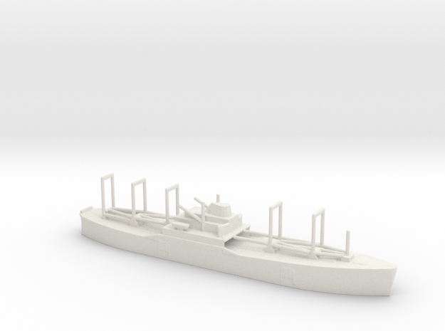 1/1800 Scale USS Comet T-AKR-7 in White Natural Versatile Plastic