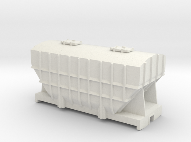 009 gauge Pressflow Wagon in White Natural Versatile Plastic