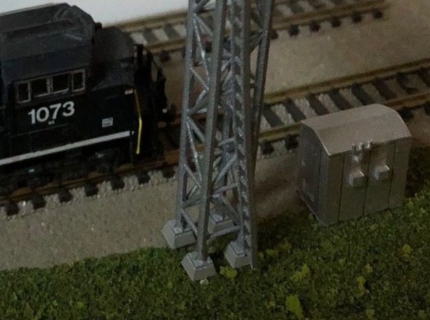 N Scale 4x Relay Shed 2 in Tan Fine Detail Plastic
