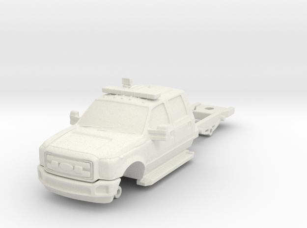 1/87 F550 4 Door Medic Chassis in White Natural Versatile Plastic