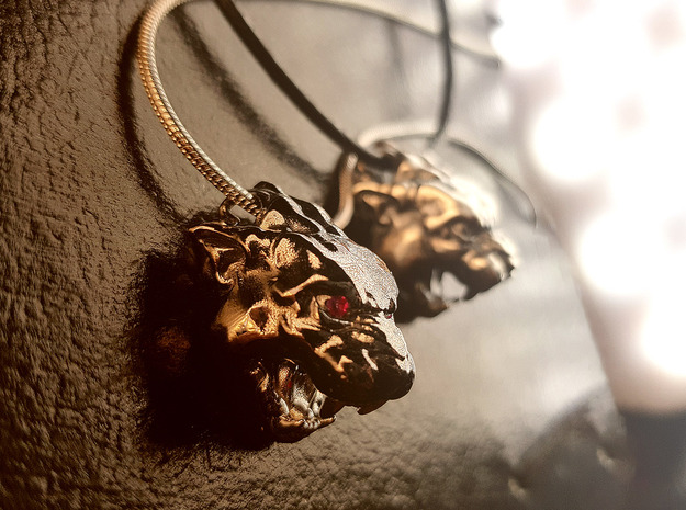 Panther Pendant in Antique Silver