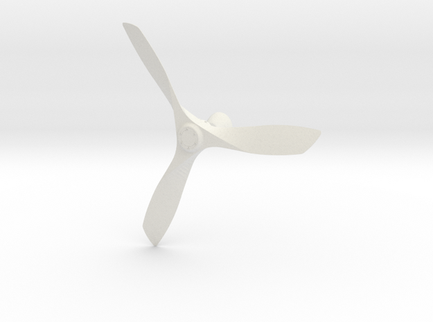 Modern ceiling fan in White Natural Versatile Plastic
