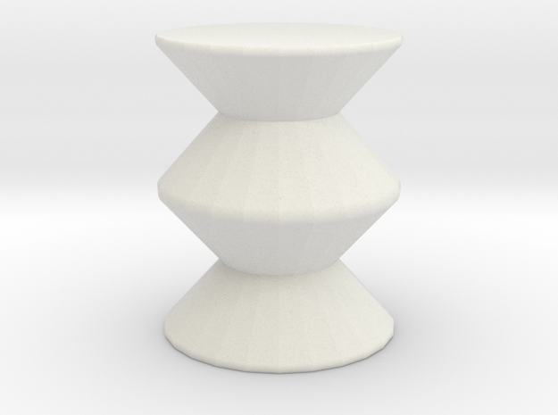 Mod stool in White Natural Versatile Plastic