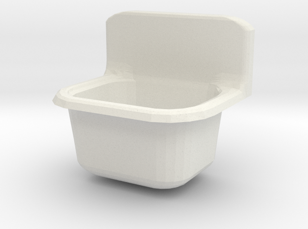 Small trough sink in White Natural Versatile Plastic