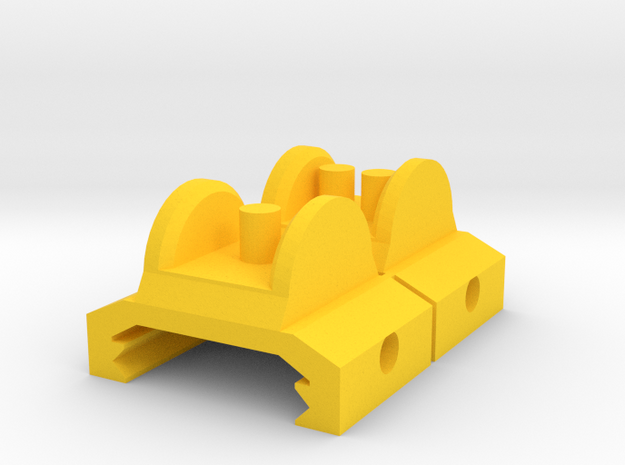 Iron Sights for Airsoft Inspired by Halo 2 M7 SMG in Yellow Processed Versatile Plastic