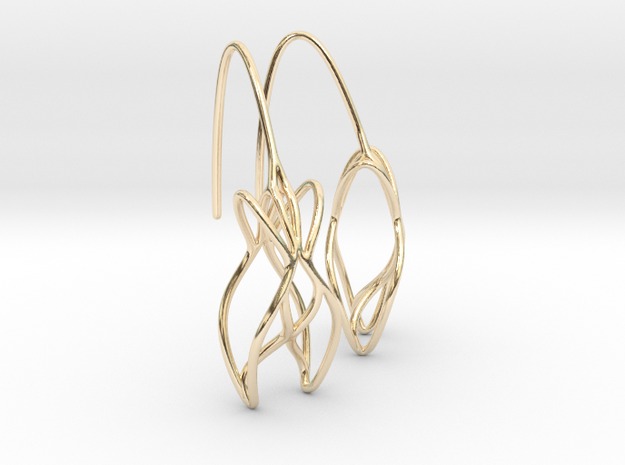 leontine earring pair in 14K Yellow Gold