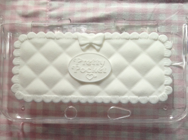 Pretty Pocket Decoration for 3DS XL in White Natural Versatile Plastic