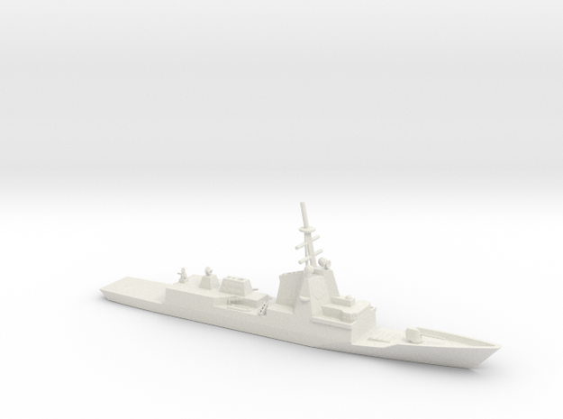1/700 Scale HMAS Hobart D-39 Class Destroyer in White Natural Versatile Plastic