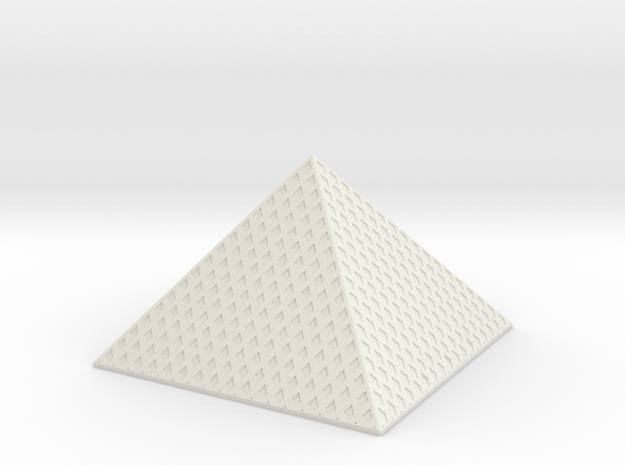 Louvre Pyramid 1/500 in White Natural Versatile Plastic