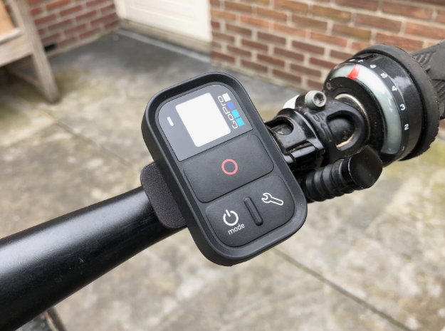 Handlebar mount for GoPro Smart Remote  in Black Natural Versatile Plastic