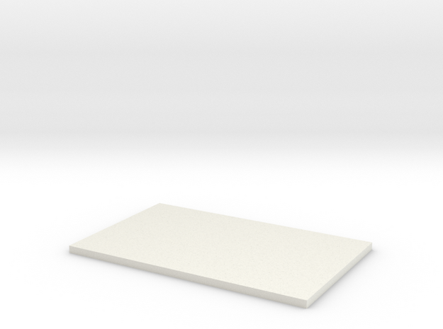 Blank Plaque #1 in White Natural Versatile Plastic