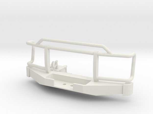 Orlandoo D110 Front winch bumper in White Natural Versatile Plastic