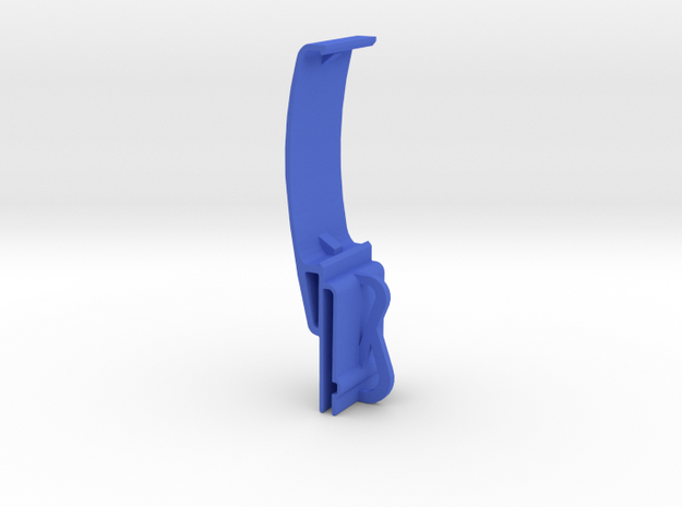 Vertical Valance Clip Louverdrape 023 in Blue Processed Versatile Plastic
