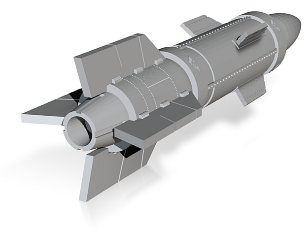 Vortex Missile in Tan Fine Detail Plastic