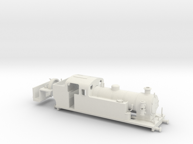 009 Maunsell Tank 1 (Farish Prairie Chassis, Air) in White Natural Versatile Plastic