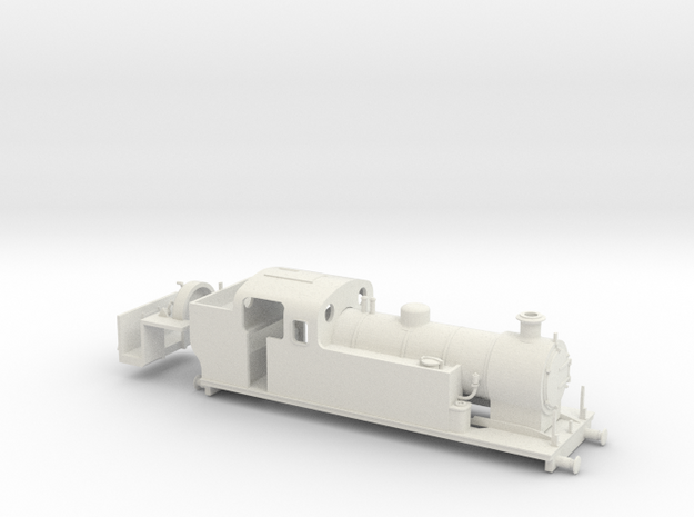 O-16.5 Maunsell Tank 1 in White Natural Versatile Plastic