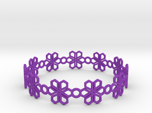 Bracelet in Purple Processed Versatile Plastic