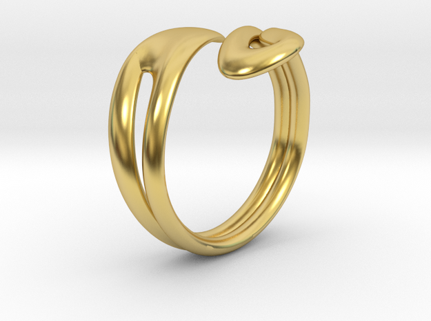 Fluid ring in Polished Brass