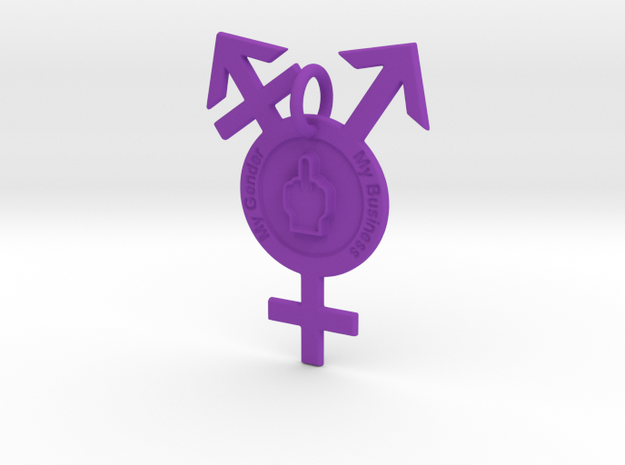 My Gender, My Business in Purple Processed Versatile Plastic