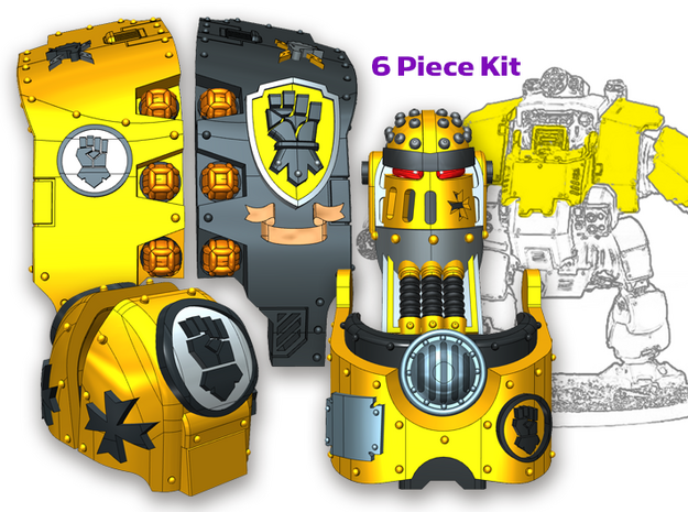Kings Fist: Full Atlas Pattern Kit in Tan Fine Detail Plastic