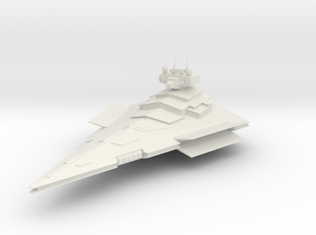 2700 Victory class destroyer Star Wars in White Natural Versatile Plastic