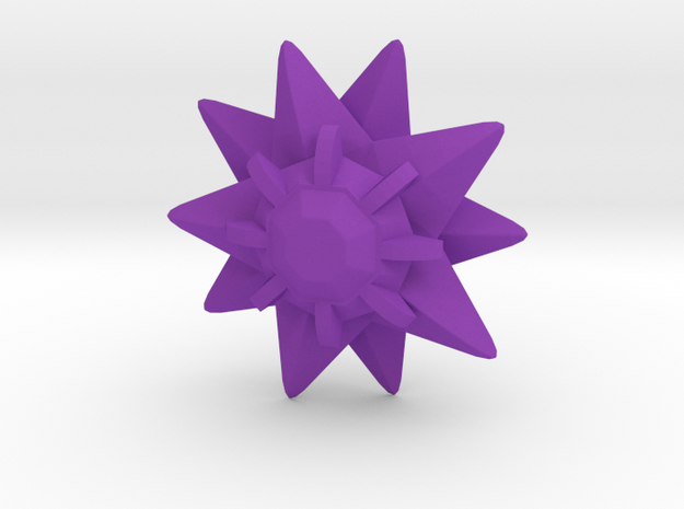 Pokemon Sutaamii (Starmie) 1:12 Scale in Purple Processed Versatile Plastic