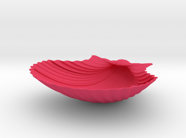 Scallop Shell in Pink Processed Versatile Plastic