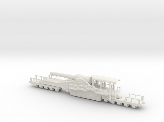 french 320mm railway artillery alvf 1/160 in White Natural Versatile Plastic