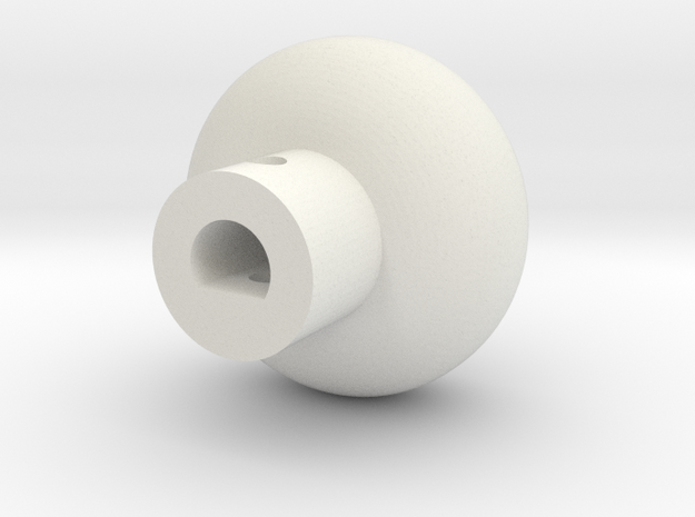 stempost brace knob for Dahon v1 in White Natural Versatile Plastic
