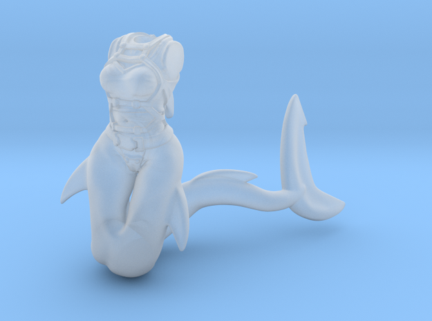 Anthropomorphic female light armor sharktaur 4 (HS in Smooth Fine Detail Plastic