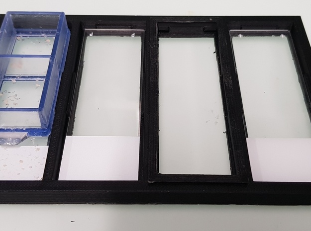 Microscopy Slide Imaging Tray - 4 Slides in White Natural Versatile Plastic