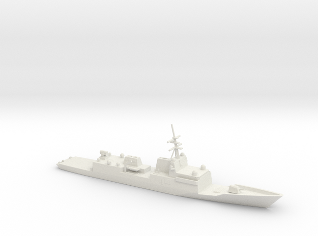 1/350 Scale General Dynamics FFG(X) Proposal in White Natural Versatile Plastic