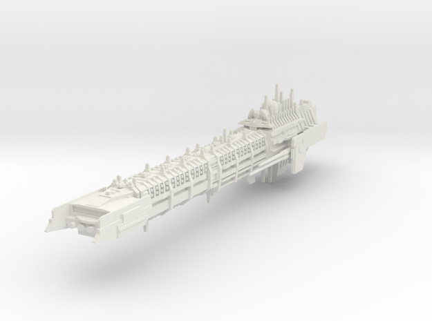 Imperial Legion Long Battle-Barge - Armament Conce in White Natural Versatile Plastic