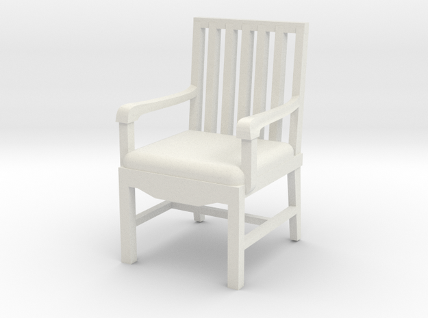 Arm Chair in White Natural Versatile Plastic