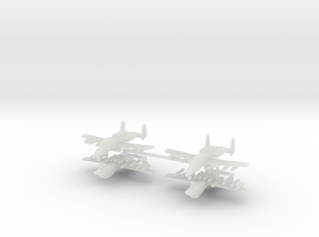 1/700 Two-Seater A-10 Thunderbolt II (Armed) (x4) in Tan Fine Detail Plastic